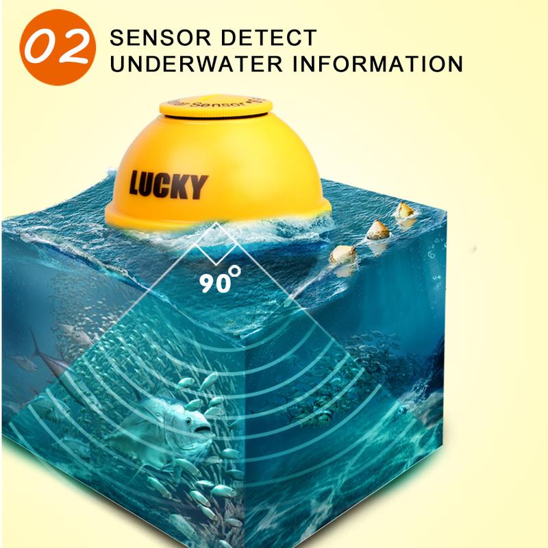 Wireless Portable Fish Finder, 1771.65inch/135FT Sonar Sounder Fish Finder - Image 8