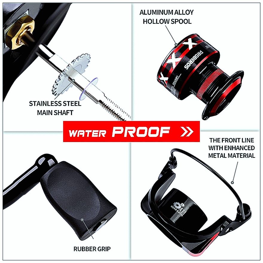 FISHINGHUB-Spinning Fishing Reel for Saltwater Carp with CNC Machined Metal Spool - Image 6