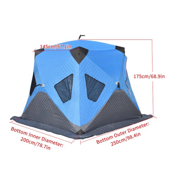Upgrade Portable Winter Ice Fishing Tent Outdoor Winter Camping Tent - Image 6