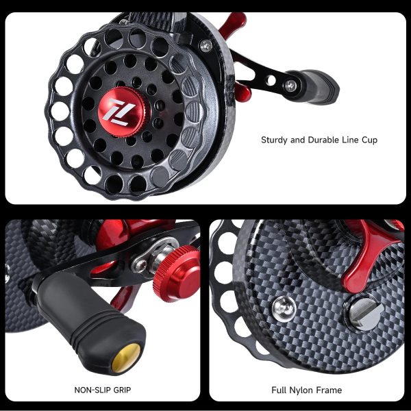 New Carbon Fishing Reels High Foot Designed Ice Fishing - Image 6