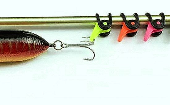 Booms Fishing Hook Keeper For Fishing Rod, HK1S Fishing Bait Holder With 2 Sizes Rubber Rings, 10 Sets Or 20 Sets Options | Singapore