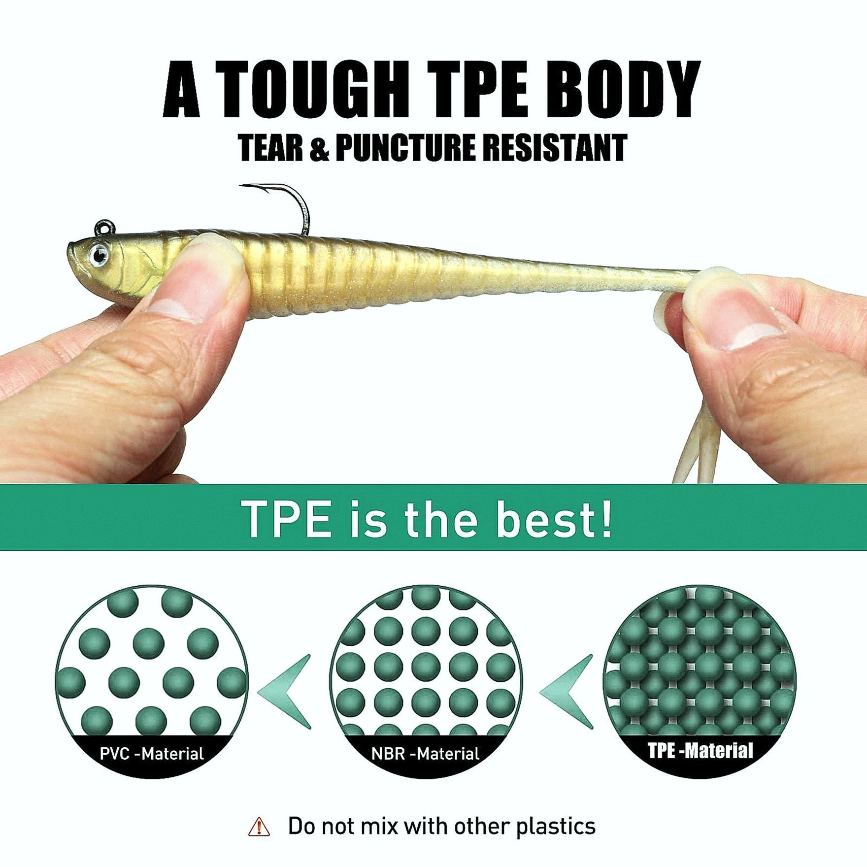 Split Paddle Tail Swimbait Fishing Lure for Bass - Image 5