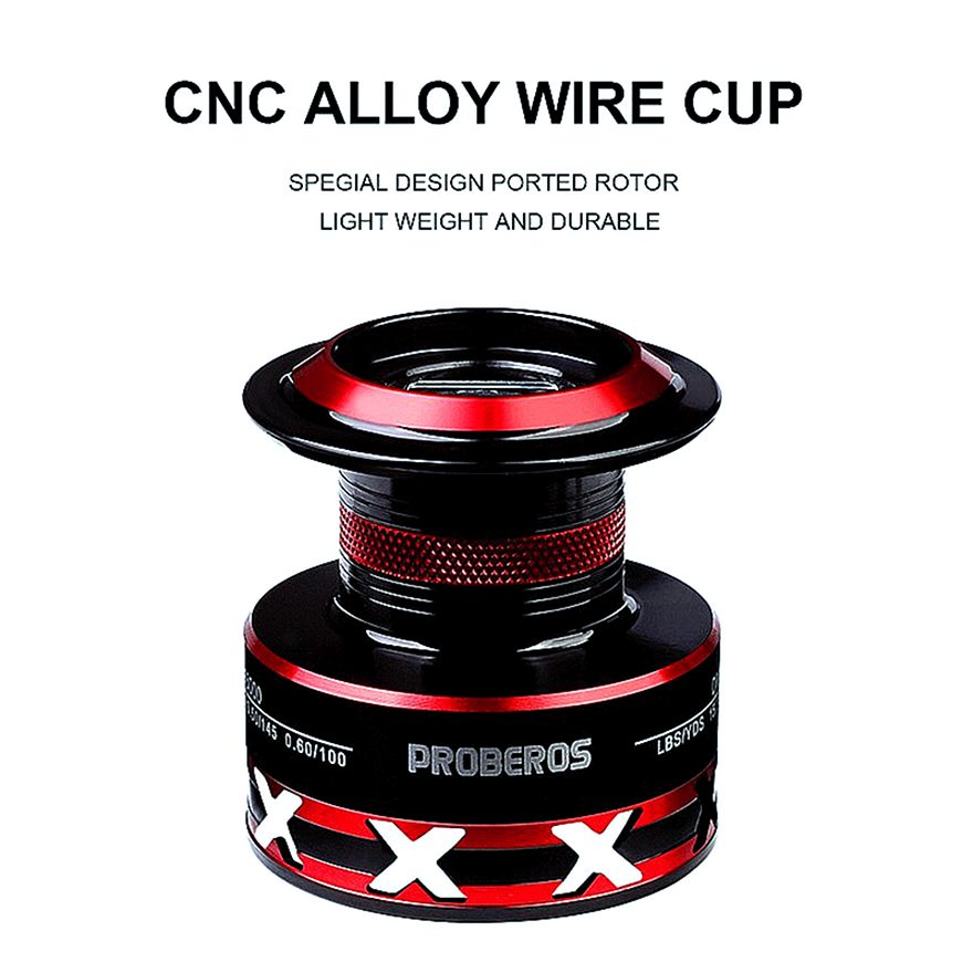 FISHINGHUB-Spinning Fishing Reel for Saltwater Carp with CNC Machined Metal Spool - Image 7