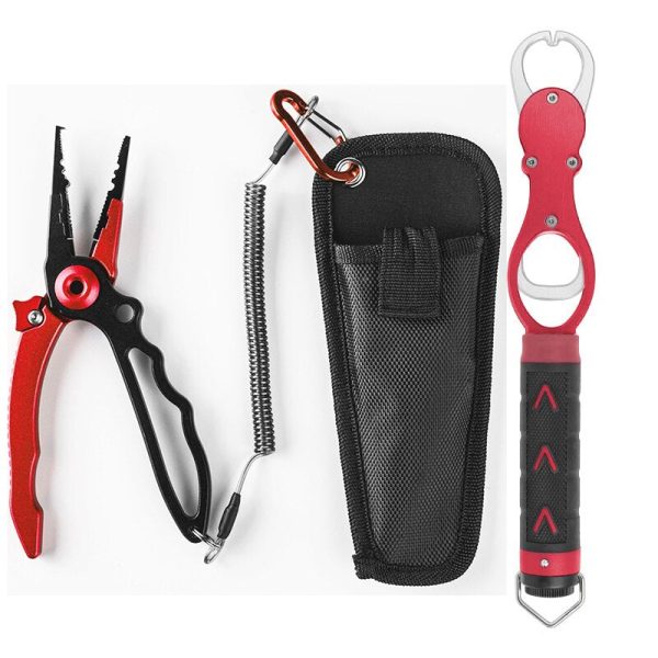 FISHINGHUB- Aluminum Alloy Fishing Pliers Multifunctional Hooks Tackle Pliers - Image 12
